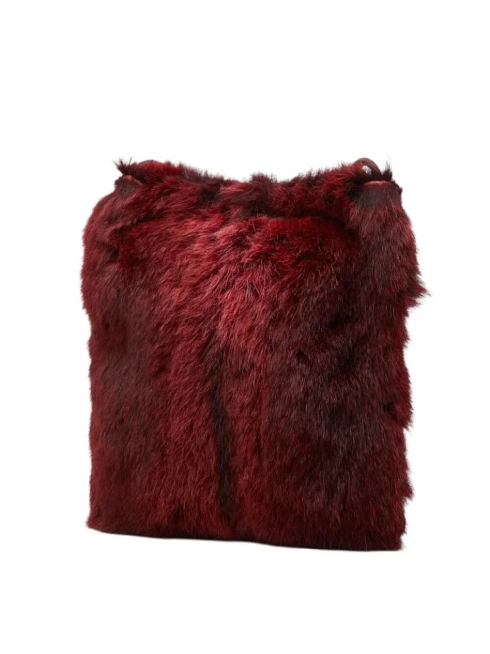 Prada Sports Crossbody Mini Shoulder Bag Bordeaux Nylon Fur